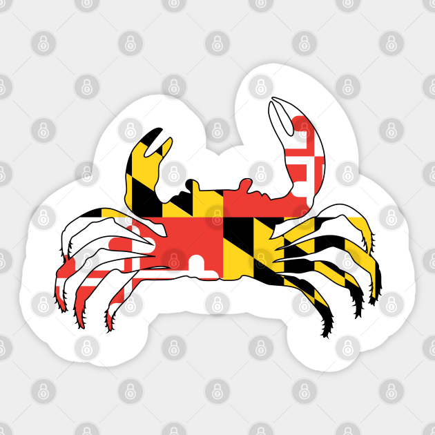 Maryland Crab - Maryland Crab - Sticker | TeePublic